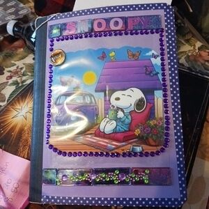Snoopy Purple Polka Dot Junk Journal